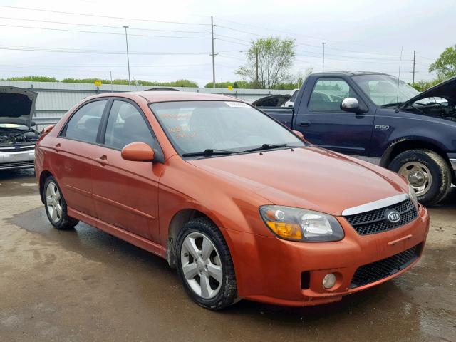 KNAFE221695026502 - 2009 KIA SPECTRA EX ORANGE photo 1