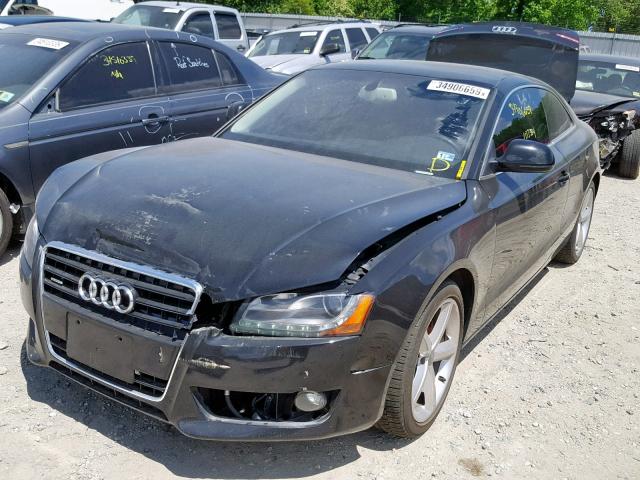 WAUDK78T89A055223 - 2009 AUDI A5 QUATTRO BLACK photo 2