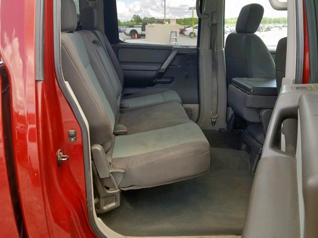 1N6AA07B04N510217 - 2004 NISSAN TITAN XE MAROON photo 6