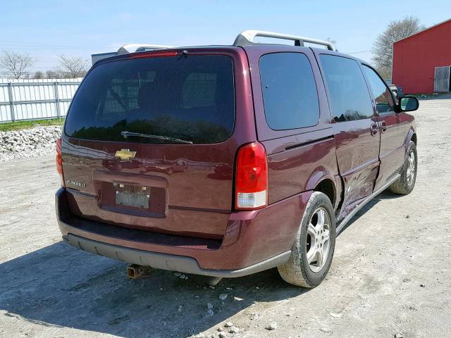 1GNDV33L86D192139 - 2006 CHEVROLET UPLANDER L BURGUNDY photo 4