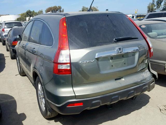 JHLRE38727C008981 - 2007 HONDA CR-V EXL GREEN photo 3