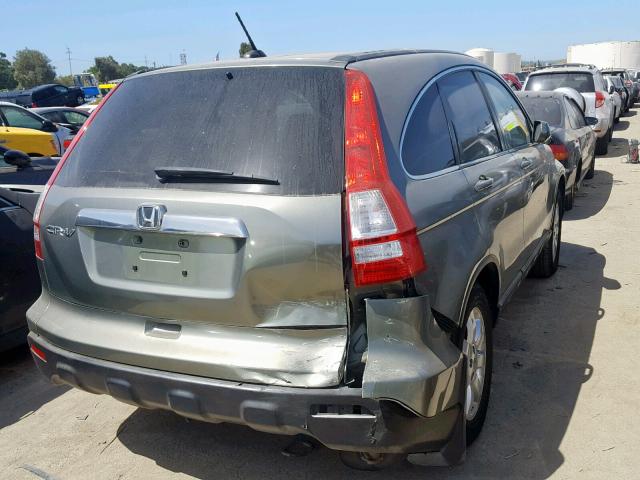 JHLRE38727C008981 - 2007 HONDA CR-V EXL GREEN photo 4