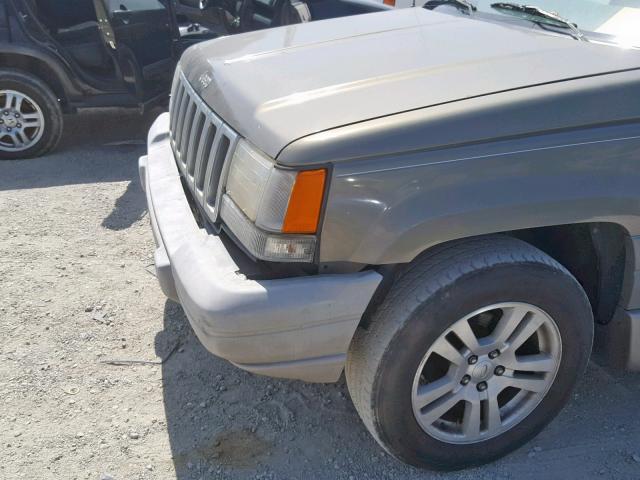 1J4FX58S8VC729016 - 1997 JEEP GRAND CHER BROWN photo 9