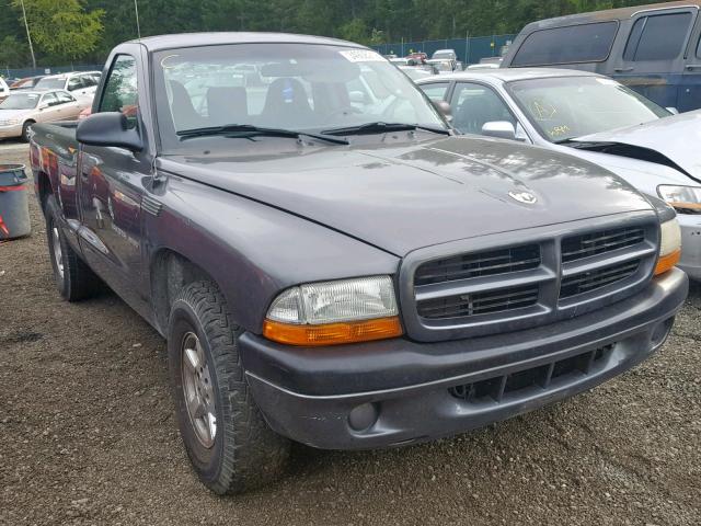 1B7FL36X32S532731 - 2002 DODGE DAKOTA SPO GRAY photo 1