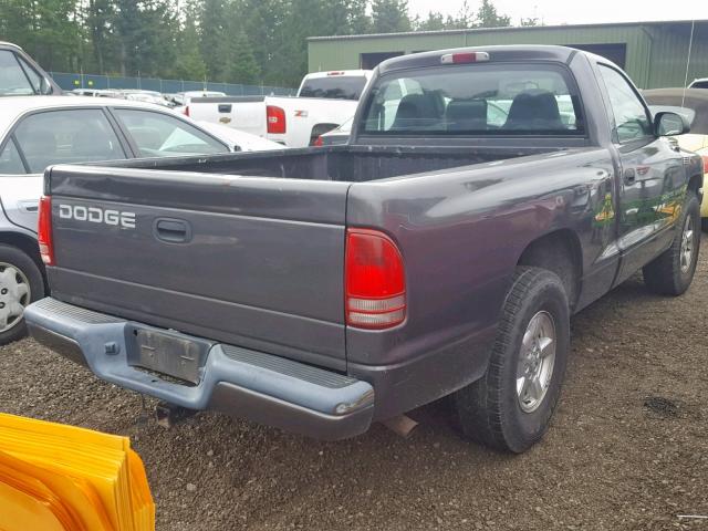 1B7FL36X32S532731 - 2002 DODGE DAKOTA SPO GRAY photo 4