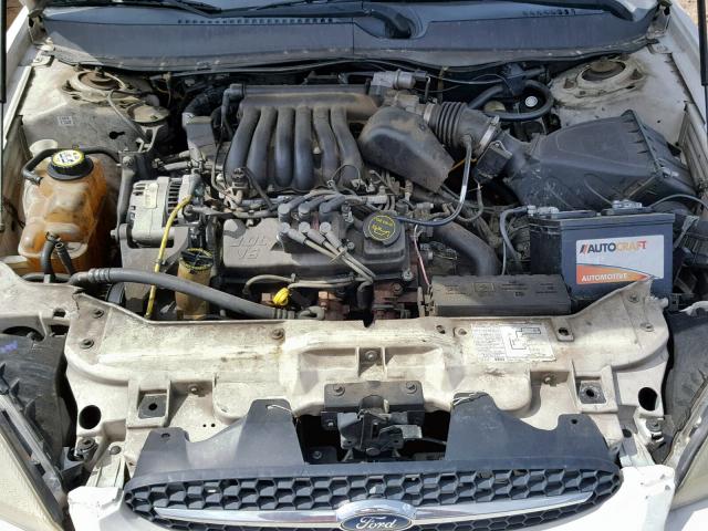 1FAFP55243A230044 - 2003 FORD TAURUS SES WHITE photo 7