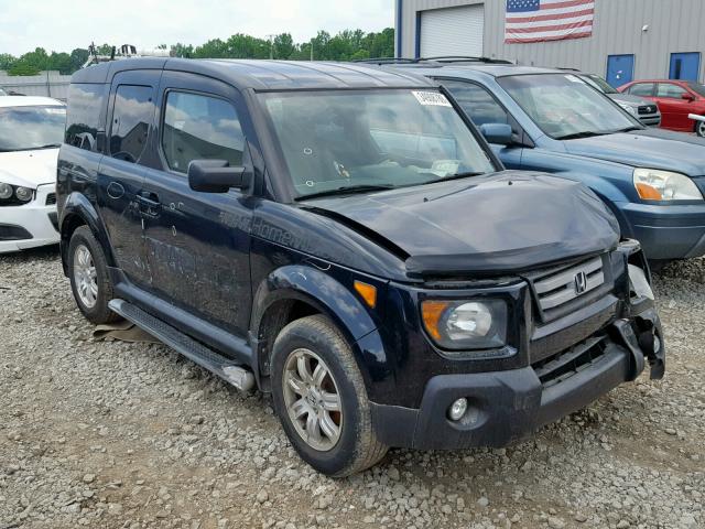 5J6YH28707L011737 - 2007 HONDA ELEMENT EX BLACK photo 1