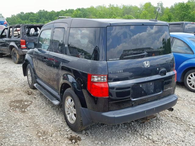 5J6YH28707L011737 - 2007 HONDA ELEMENT EX BLACK photo 3