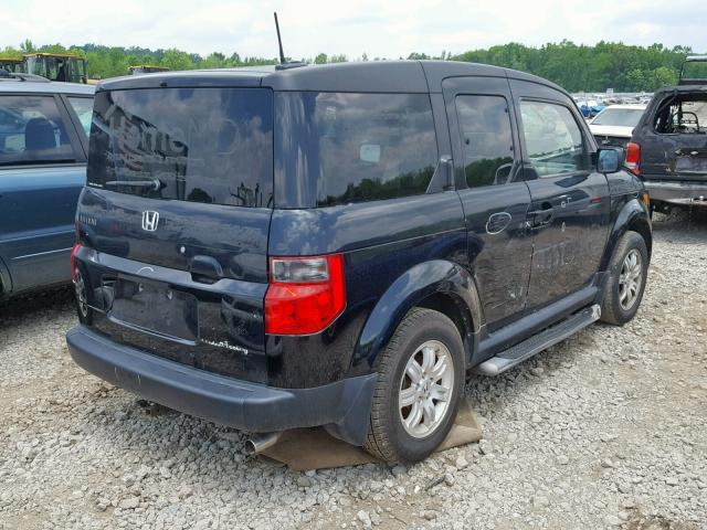 5J6YH28707L011737 - 2007 HONDA ELEMENT EX BLACK photo 4