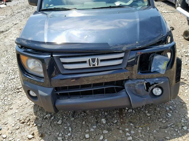 5J6YH28707L011737 - 2007 HONDA ELEMENT EX BLACK photo 7