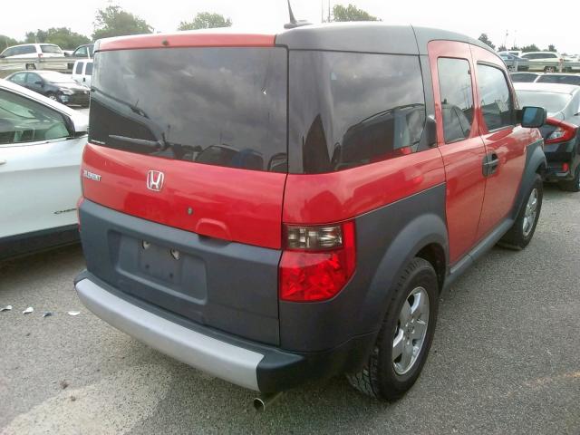 5J6YH28605L028543 - 2005 HONDA ELEMENT EX RED photo 4