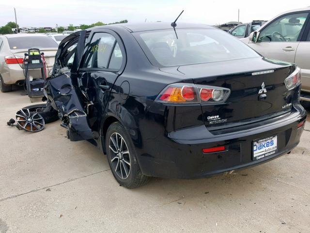 JA32U2FU3HU004808 - 2017 MITSUBISHI LANCER ES BLACK photo 3