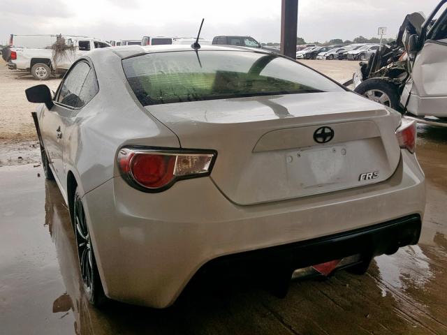JF1ZNAA13D1705368 - 2013 TOYOTA SCION FR-S WHITE photo 3