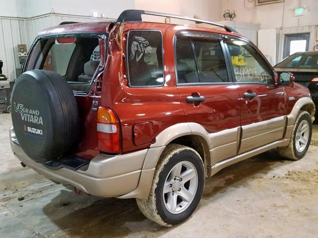 JS3TD62V734105386 - 2003 SUZUKI GRAND VITA MAROON photo 4