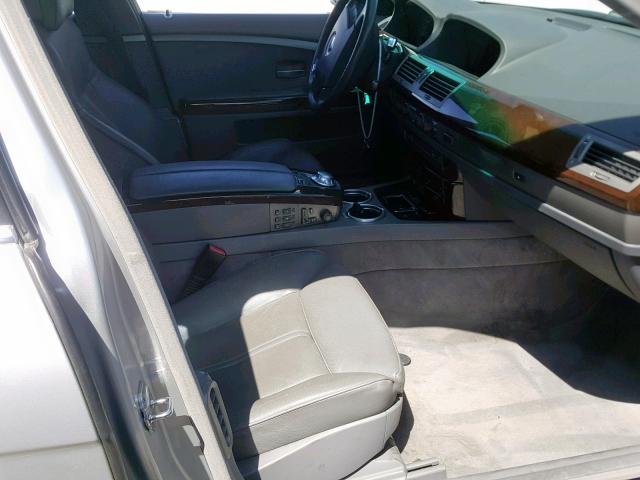 WBAGN63424DS47128 - 2004 BMW 745 LI SILVER photo 5