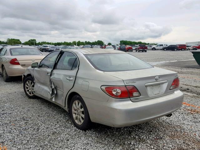 JTHBF30G330140018 - 2003 LEXUS ES 300 SILVER photo 3