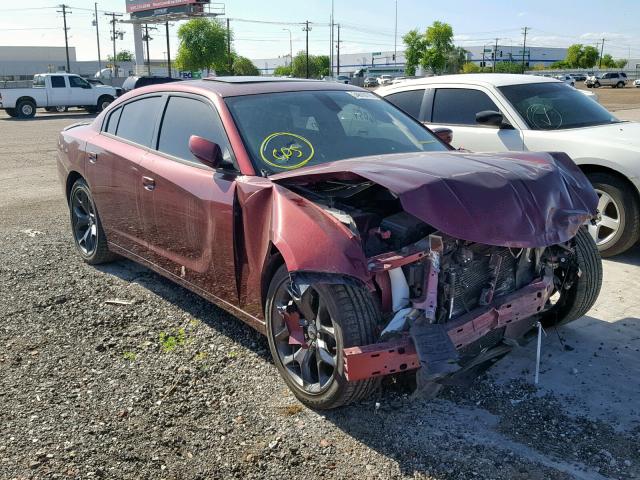 2C3CDXHG5HH664432 - 2017 DODGE CHARGER SX RED photo 1