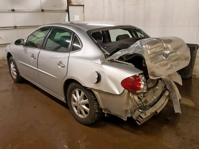 2G4WD562X51316355 - 2005 BUICK LACROSSE C SILVER photo 3