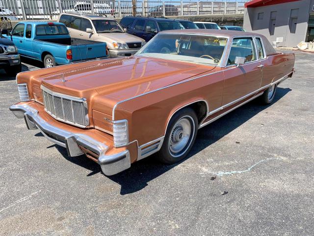 6Y81A897348 - 1976 LINCOLN CONTINENTL ORANGE photo 3