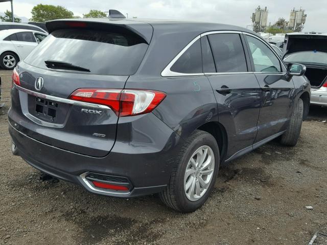 5J8TB4H32GL026655 - 2016 ACURA RDX BASE CHARCOAL photo 4