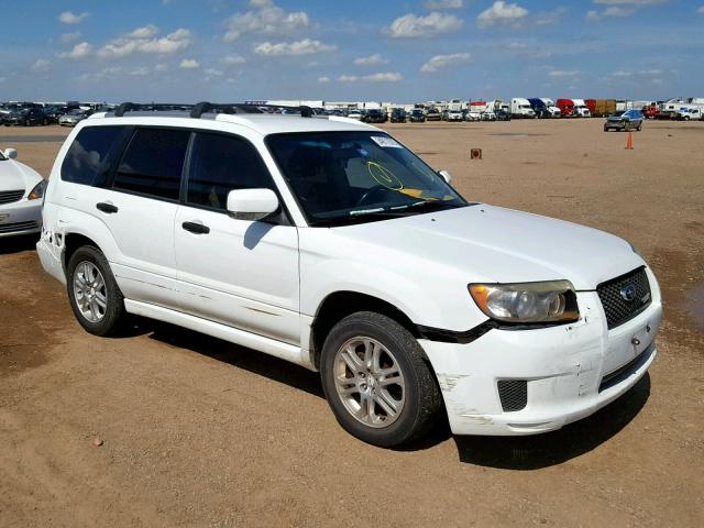 JF1SG66688H730955 - 2008 SUBARU FORESTER S WHITE photo 1