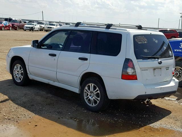 JF1SG66688H730955 - 2008 SUBARU FORESTER S WHITE photo 3