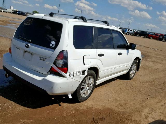 JF1SG66688H730955 - 2008 SUBARU FORESTER S WHITE photo 4