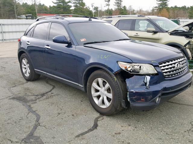 JNRAS08WX5X201667 - 2005 INFINITI FX35 BLUE photo 1