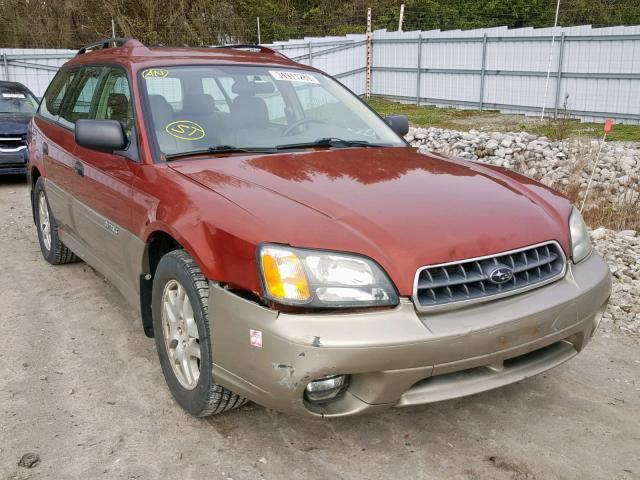 4S3BH675447600961 - 2004 SUBARU LEGACY OUT BROWN photo 1