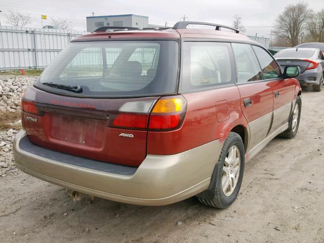 4S3BH675447600961 - 2004 SUBARU LEGACY OUT BROWN photo 4