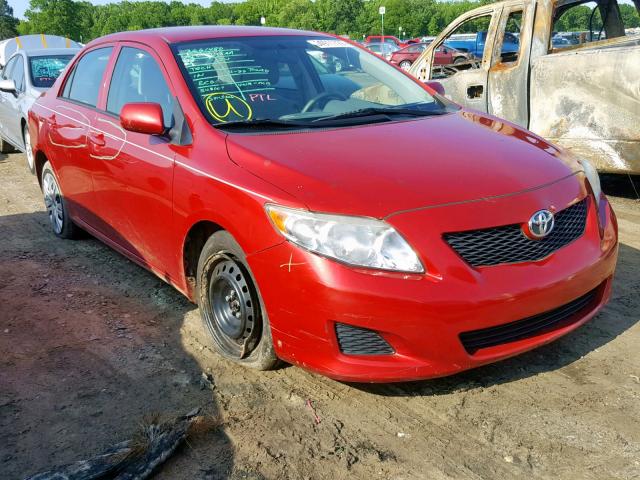 1NXBU4EE8AZ294939 - 2010 TOYOTA COROLLA BA RED photo 1