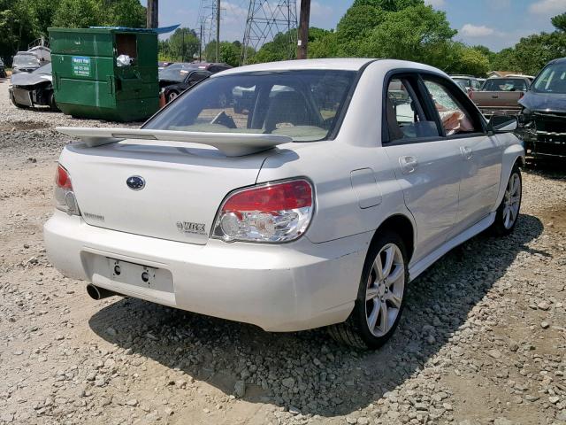 JF1GD74637G522459 - 2007 SUBARU IMPREZA WR WHITE photo 4