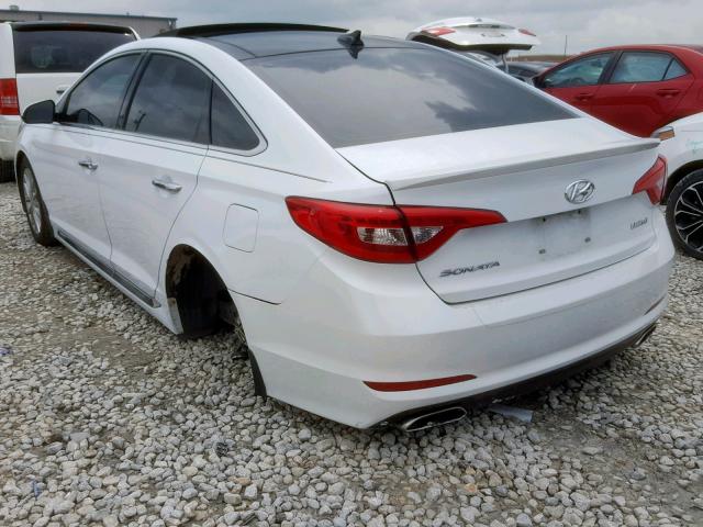 5NPE34AF5FH235478 - 2015 HYUNDAI SONATA SPO WHITE photo 3