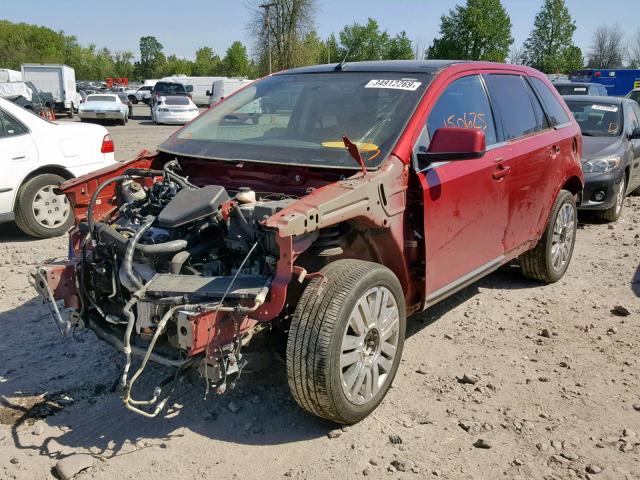 2FMDK49C38BB23961 - 2008 FORD EDGE LIMIT RED photo 2