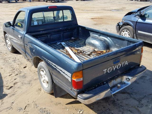 4TAUN41B2SZ080454 - 1995 TOYOTA TACOMA GREEN photo 3