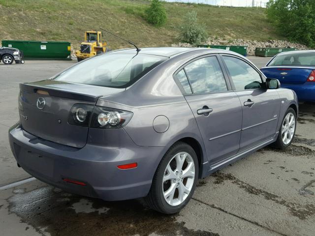 JM1BK323771626175 - 2007 MAZDA 3 S GRAY photo 4