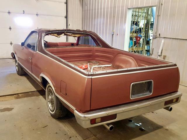 1W80L8Z409086 - 1978 CHEVROLET ELCAMINO BURGUNDY photo 3