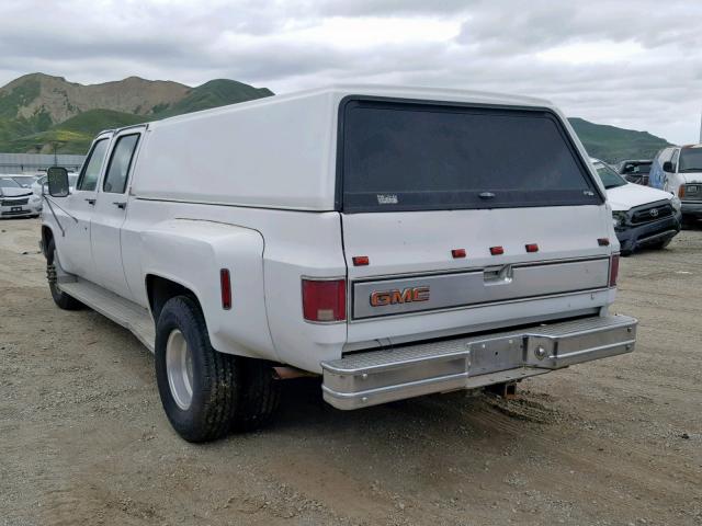 1GTHC33W3GS506979 - 1986 GMC C3500 WHITE photo 3