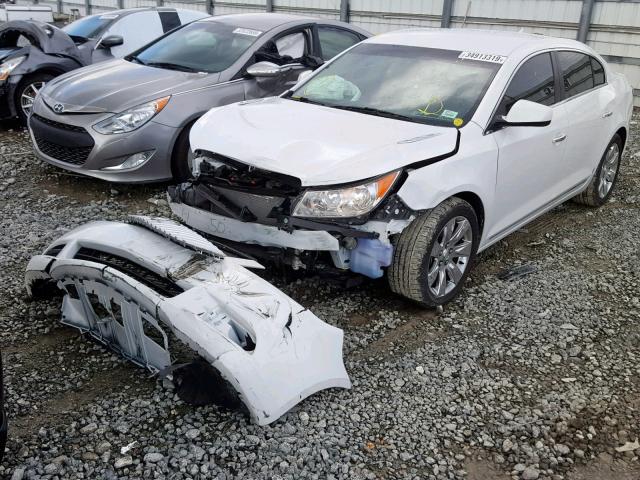 1G4GB5EG1AF135154 - 2010 BUICK LACROSSE C WHITE photo 2