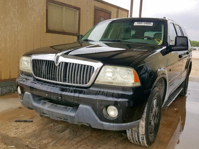 5LMEU68H73ZJ38196 - 2003 LINCOLN AVIATOR 黑色 照片 2