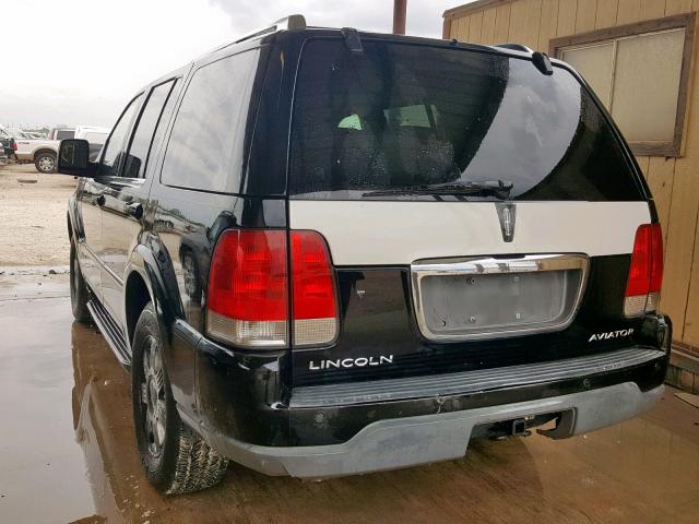 5LMEU68H73ZJ38196 - 2003 LINCOLN AVIATOR 黑色 照片 3