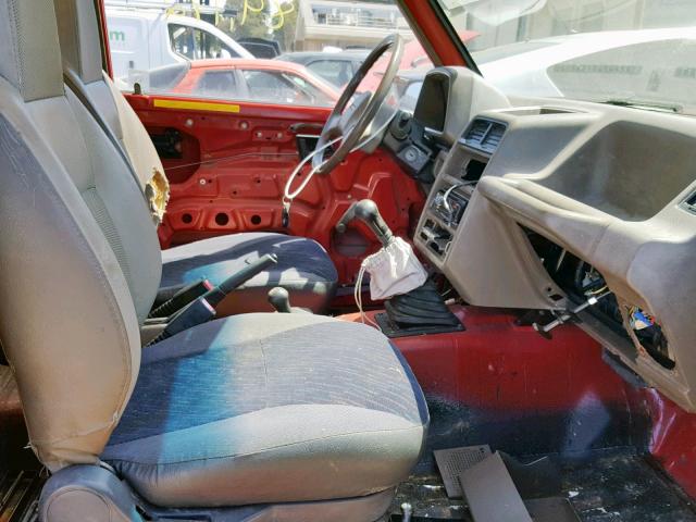 JS4TA51C7K4100699 - 1989 SUZUKI SIDEKICK J RED photo 5