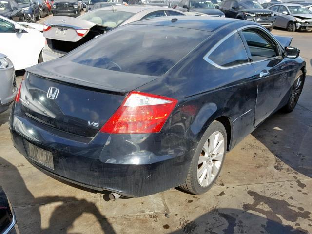 1HGCS22879A009597 - 2009 HONDA ACCORD EXL BLACK photo 4