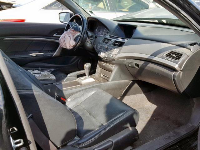 1HGCS22879A009597 - 2009 HONDA ACCORD EXL BLACK photo 5