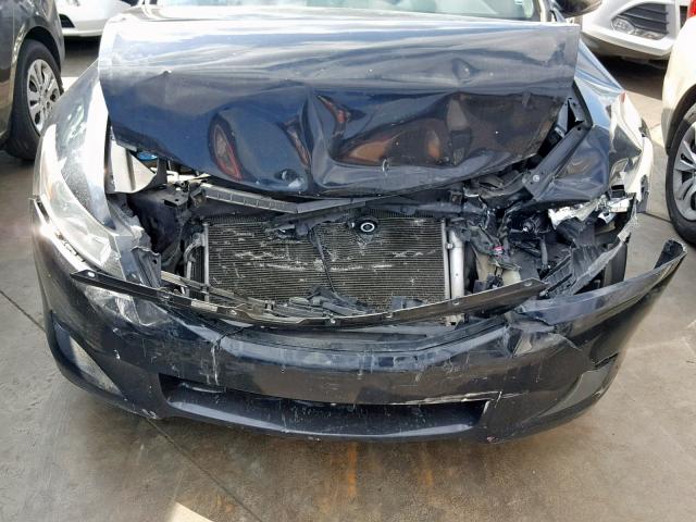 1HGCS22879A009597 - 2009 HONDA ACCORD EXL BLACK photo 7