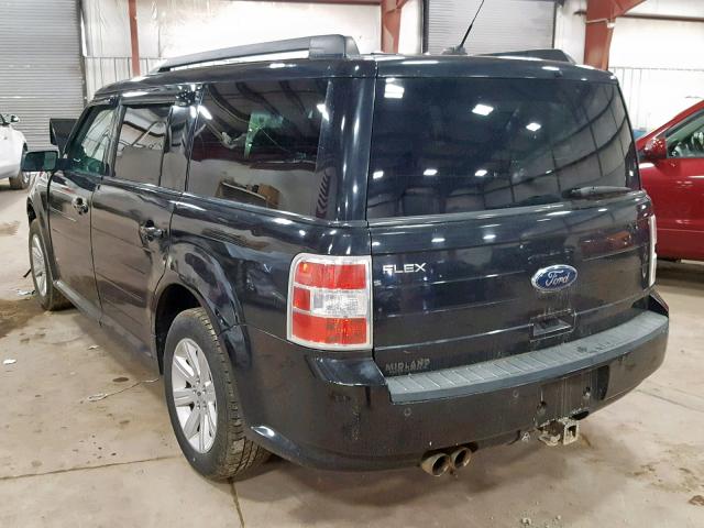 2FMGK5BC9ABA54065 - 2010 FORD FLEX SE BLACK photo 3