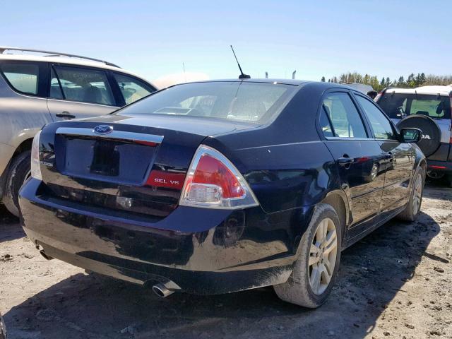 3FAHP08128R234279 - 2008 FORD FUSION SEL BLACK photo 4