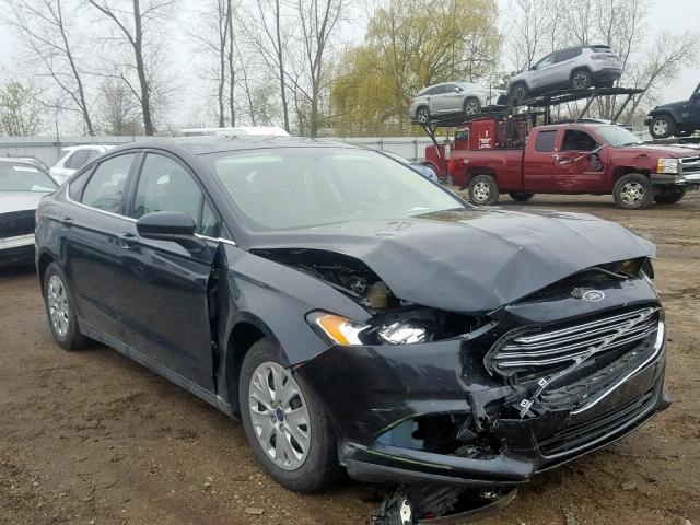 3FA6P0G78ER388925 - 2014 FORD FUSION S BLACK photo 1