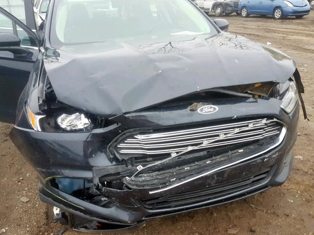 3FA6P0G78ER388925 - 2014 FORD FUSION S BLACK photo 9