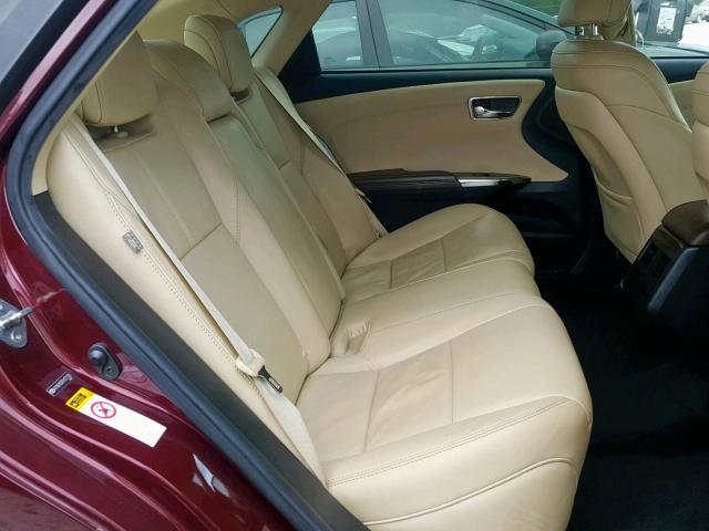 4T1BK1EB7FU177130 - 2015 TOYOTA AVALON XLE BURGUNDY photo 6